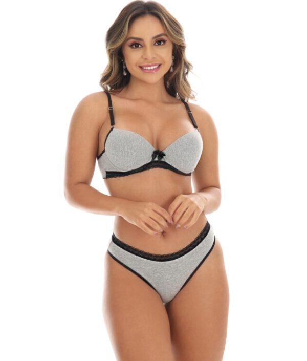 Conjunto de lingerie em algodão – Sussurro Macio 💌🕯️ - Imagem 3