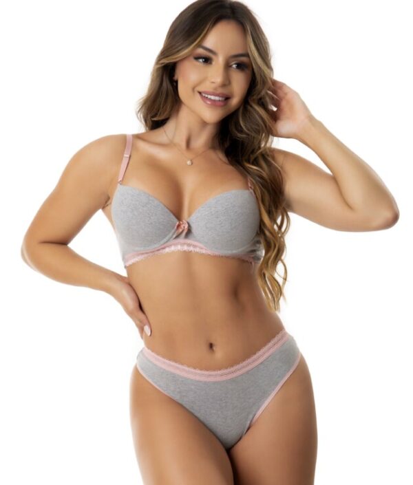 Conjunto de lingerie em algodão – Sussurro Macio 💌🕯️ - Imagem 5
