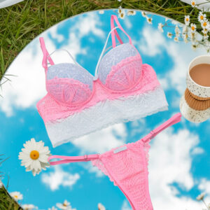 Conjunto de Lingerie Bicolor com Strappy ✨💖