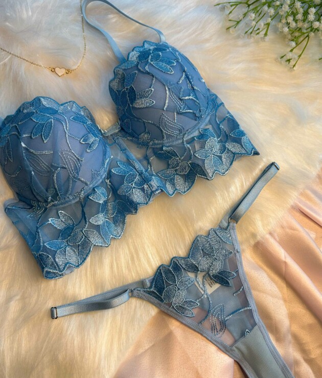 🔥 Lingerie Sensual em Tule Bordado – Wendy | Sublime Mulher 🔥 - Imagem 6